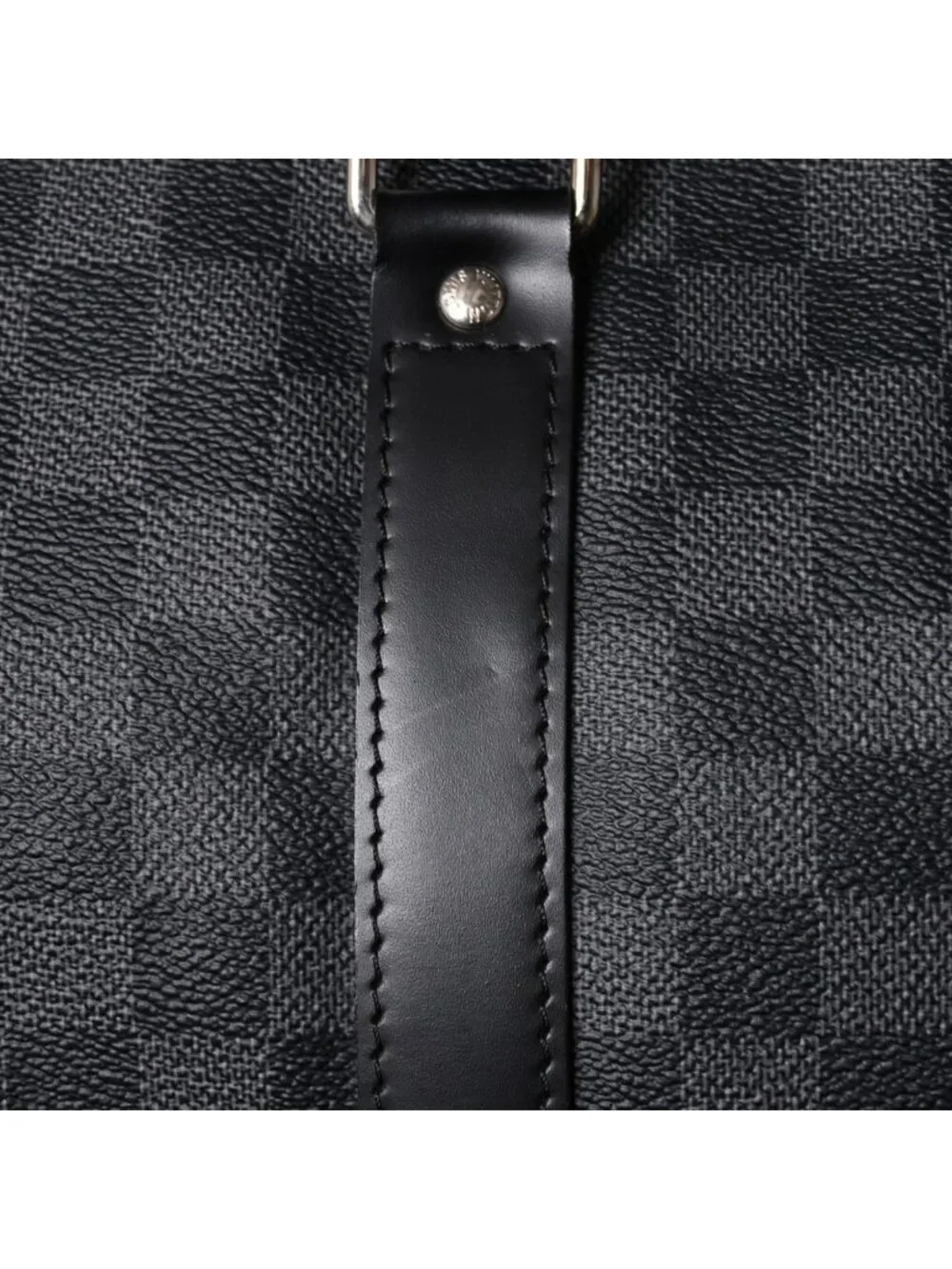Louis Vuitton Keepall Bandouliere 55 Boston Bag Damier Graphite Black